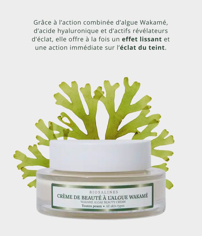 Crème de Beauté à l'Algue Wakamé