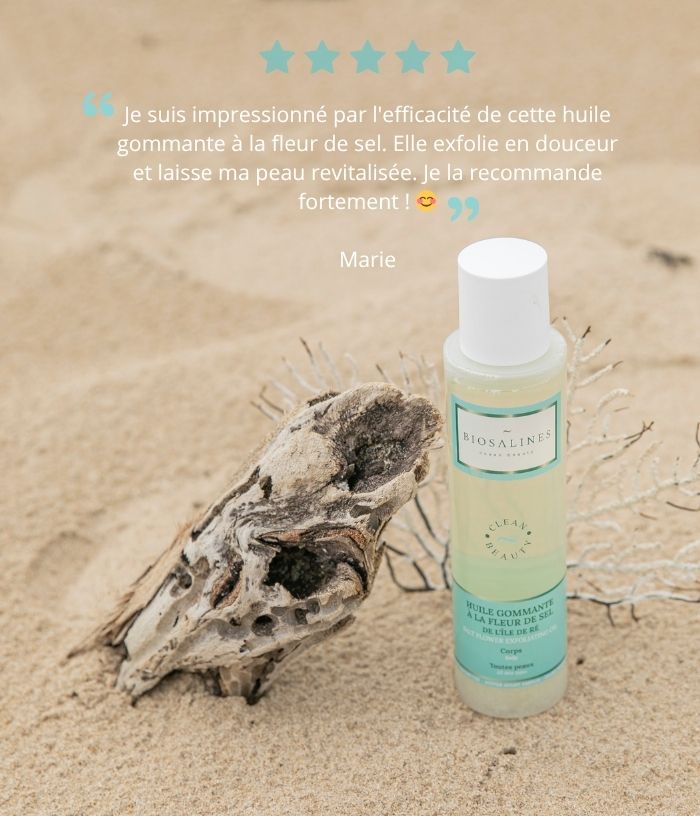 Exfoliating Oil with fleur de sel from Ile de Ré - 150 mL