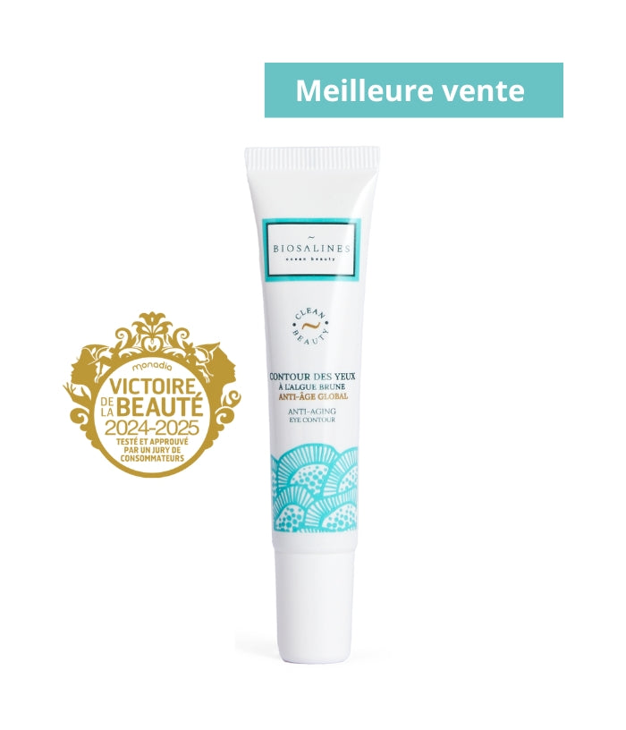 Contour des yeux anti-âge à l'algue brune