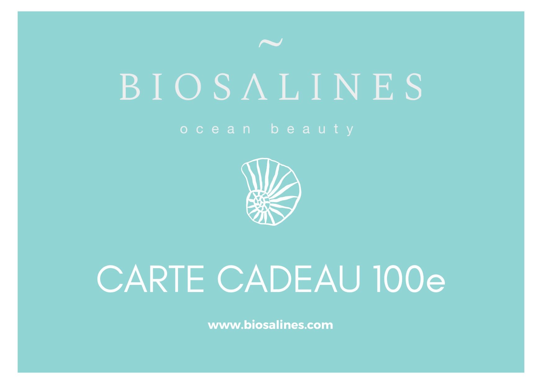 Carte Cadeau Biosalines