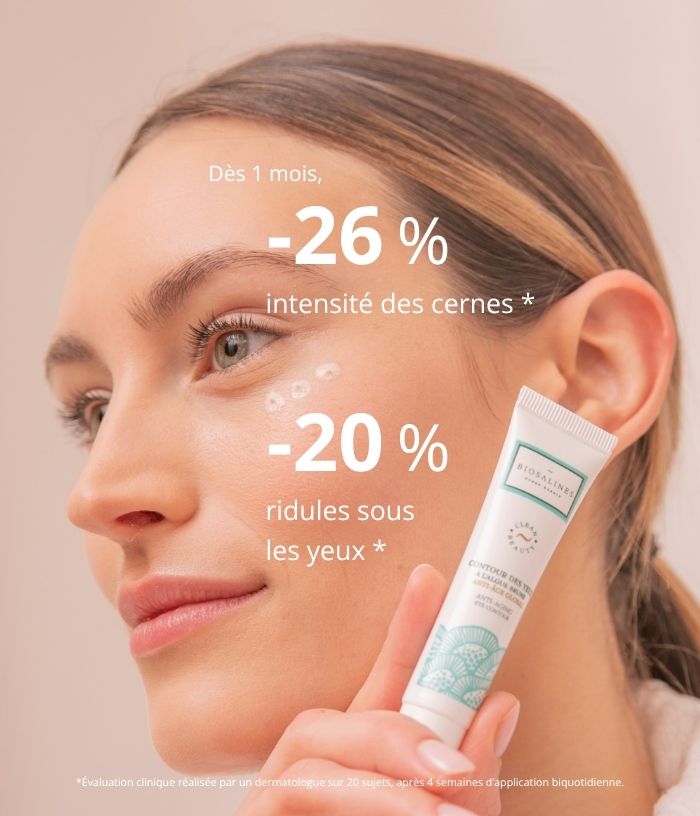 Contour des yeux anti-âge à l'algue brune