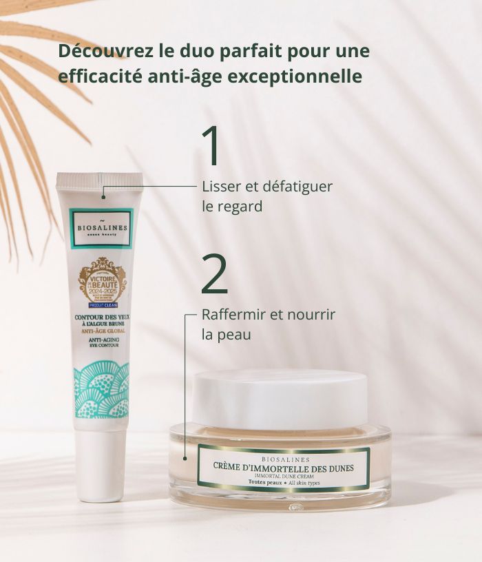 Contour des yeux anti-âge à l'algue brune