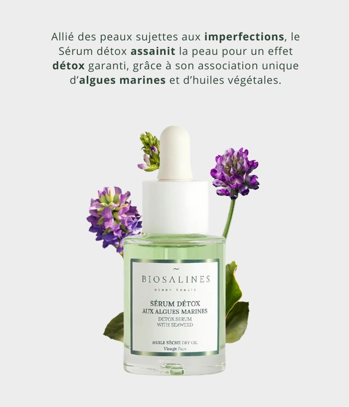 Sérum détox anti-imperfections aux algues marines