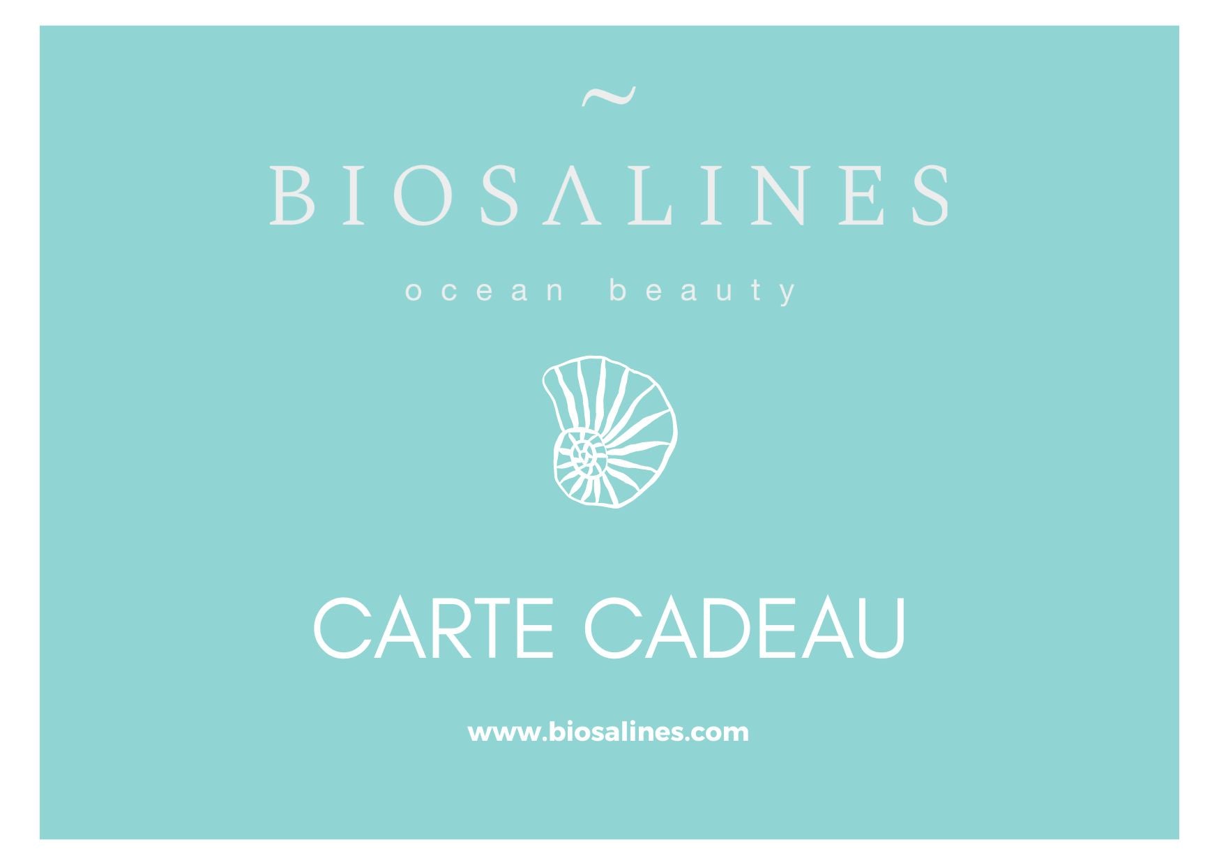 Carte Cadeau Biosalines