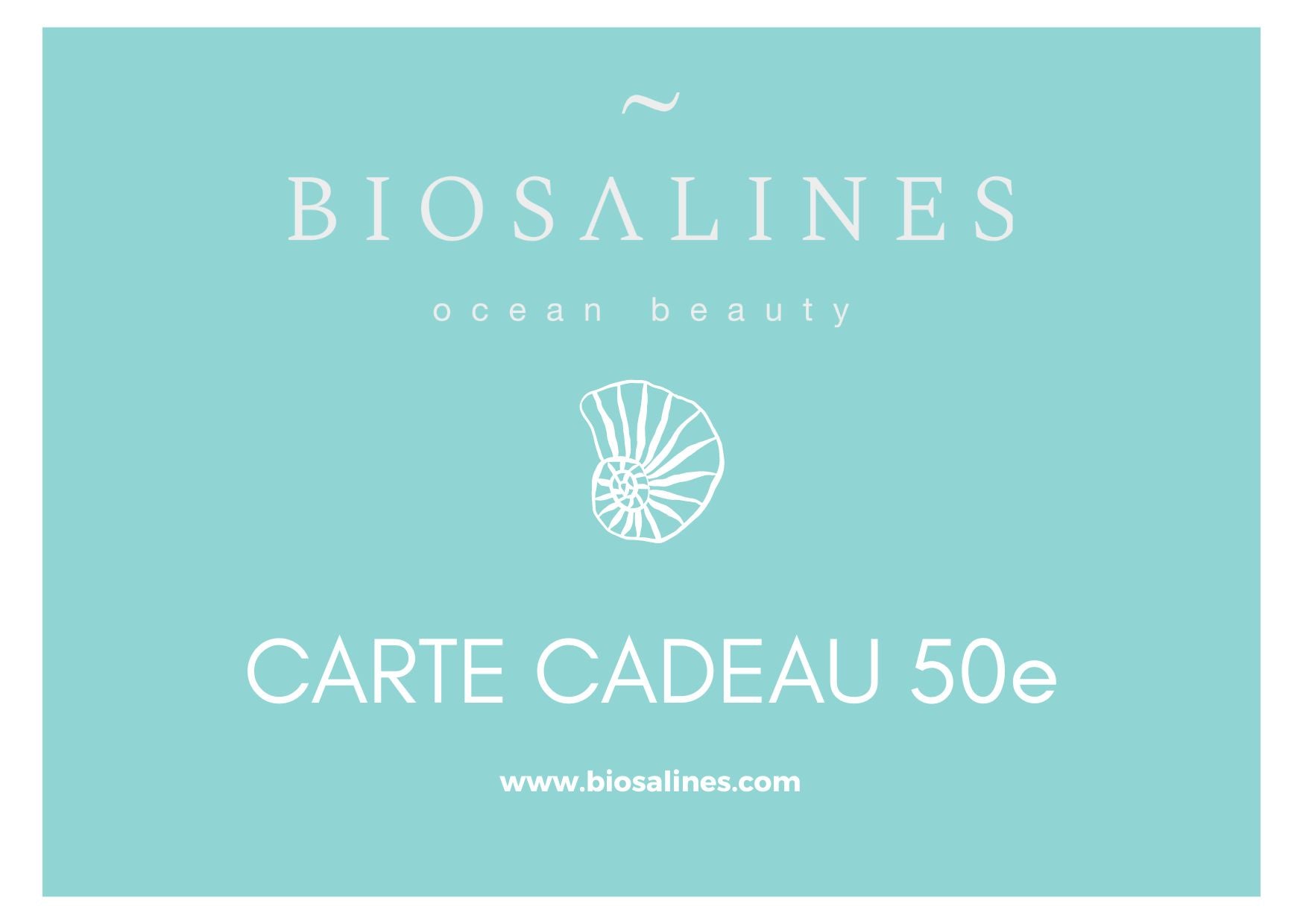 Carte Cadeau Biosalines