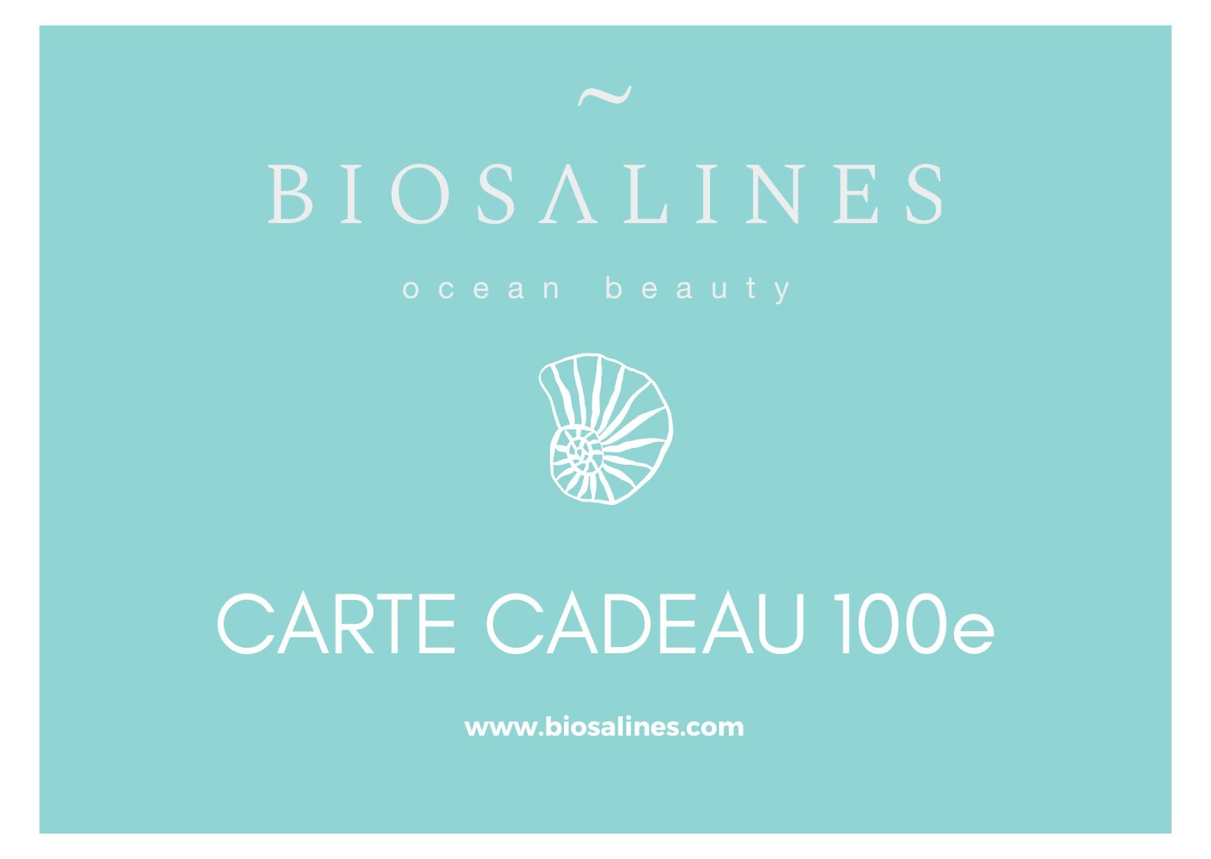 Carte Cadeau Biosalines